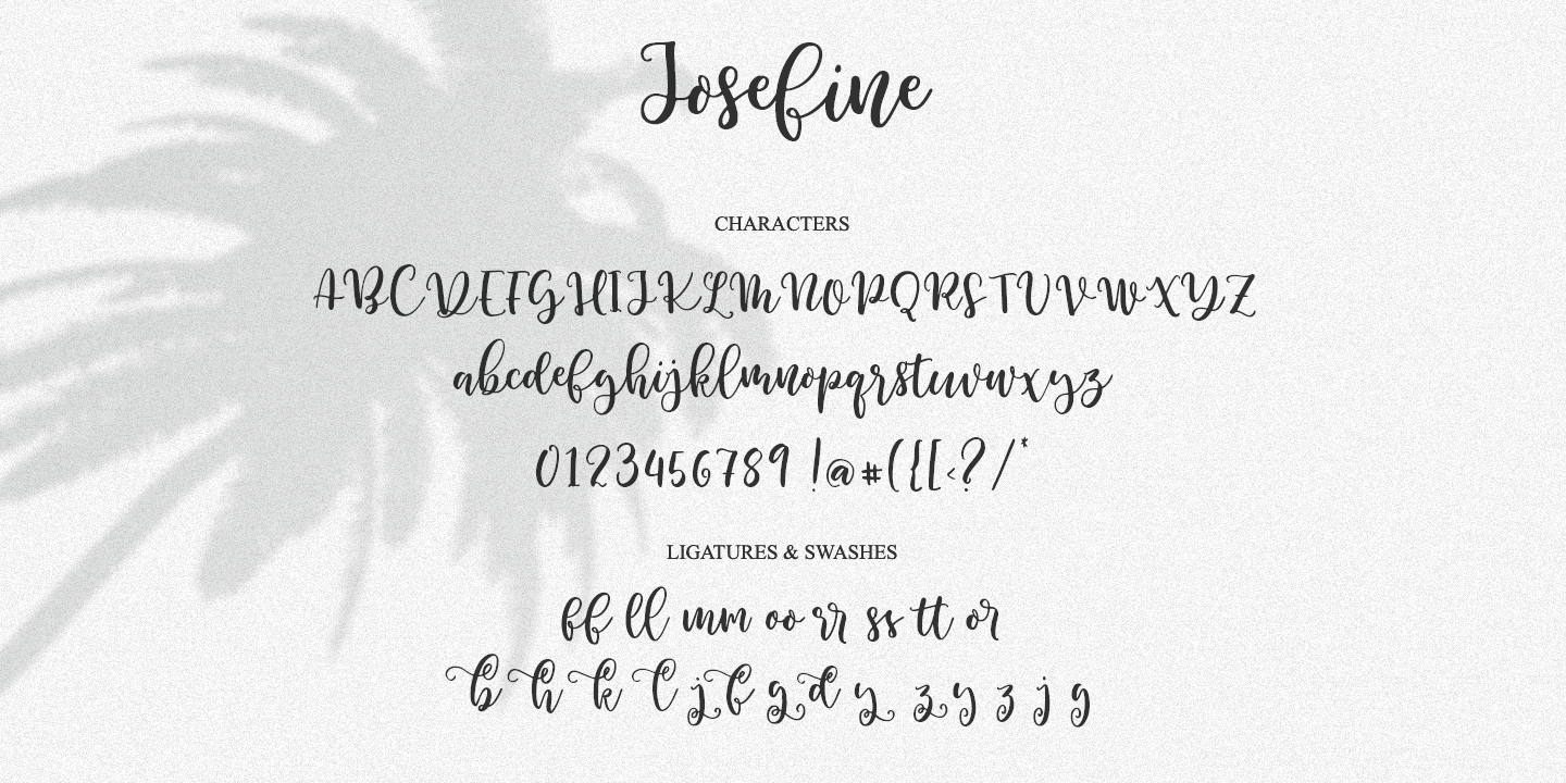 Sweet Josefine Regular Font preview